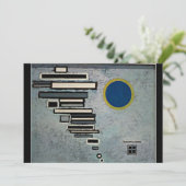 Kandinsky - abstraktes, ungleichmäßiges Kunstwerk Karte (Stehend Vorderseite)