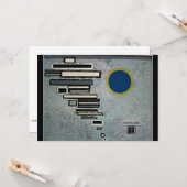 Kandinsky - abstraktes, ungleichmäßiges Kunstwerk Karte (Vorderseite/Rückseite Beispiel)