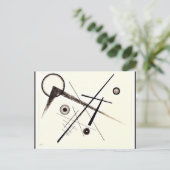 Kandinsky - Abstraktion Postkarte (Stehend Vorderseite)