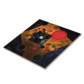 Kandinsky - Akzent auf der Rose Fliese (Seite)