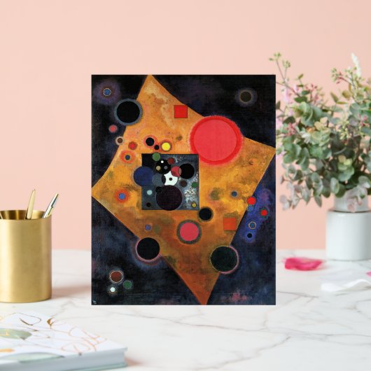 Kandinsky - Akzent auf Rosa, Acrylschild (Hochzeit)