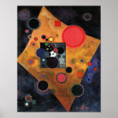 Kandinsky - Akzent auf Rosa Poster (Vorne)
