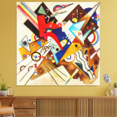 KANDINSKY - AKZENTUIERTE CORNERS (1922) - Bauhaus Leinwanddruck (Insitu (Wohnzimmer))
