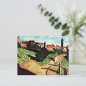 Kandinsky - Altstadt II, buntes Gemälde Postkarte (Stehend Vorderseite)