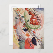 Kandinsky - Aquarell Postkarte (Vorne/Hinten)