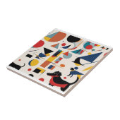 Kandinsky art & Dog lover / Fliese (Seite)