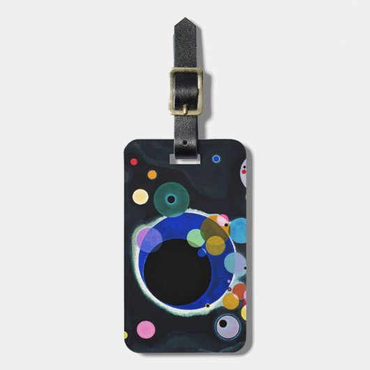 Kandinsky Artwork Gepäckanhänger (Vorderseite vertikal)