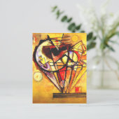 Kandinsky - Auf den Punkten, farbenfrohe abstrakte Postkarte (Stehend Vorderseite)