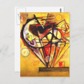 Kandinsky - Auf den Punkten, farbenfrohe abstrakte Postkarte (Vorne/Hinten)