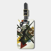 Kandinsky auf Weiß II Gepäckanhänger (Vorderseite vertikal)