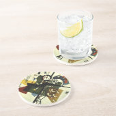 Kandinsky auf Weiß II Getränkeuntersetzer (Seite)