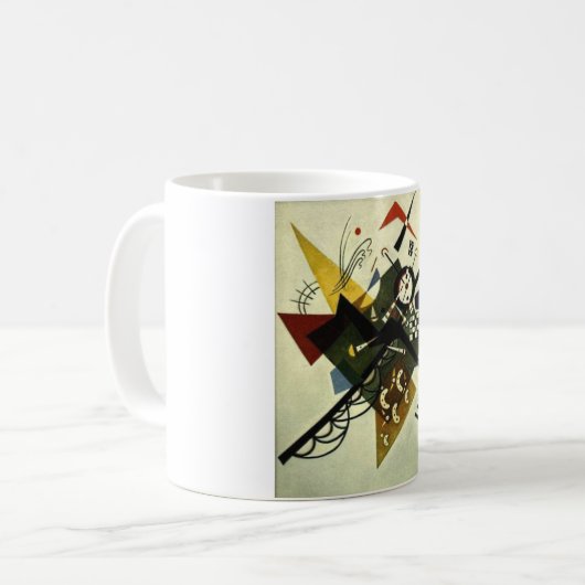 Kandinsky auf Weiß II Kaffeetasse (Vorderseite Links)