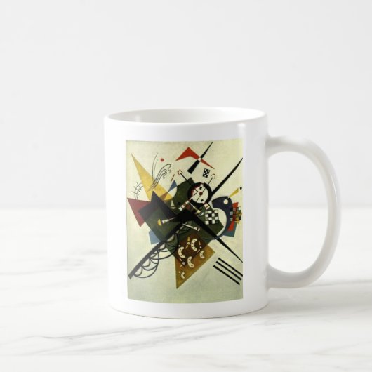 Kandinsky auf Weiß II Kaffeetasse (Rechts)