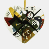 Kandinsky auf Weiß II Keramik Ornament (Vorne)