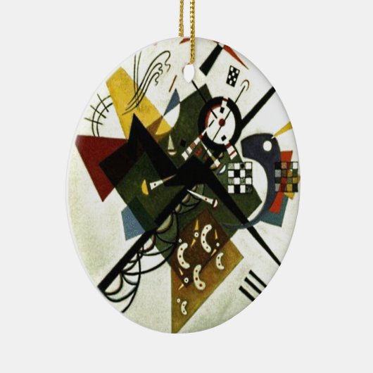 Kandinsky auf Weiß II Keramik Ornament (Rechts)