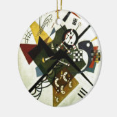 Kandinsky auf Weiß II Keramik Ornament (Links)