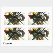 Kandinsky auf Weiß II Rechteckiger Aufkleber (Blatt)