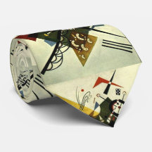 Kandinsky auf White II Abstrakte Malerei Neck Tie