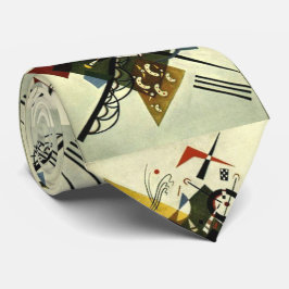 Kandinsky auf White II Abstrakte Malerei Neck Tie Krawatte