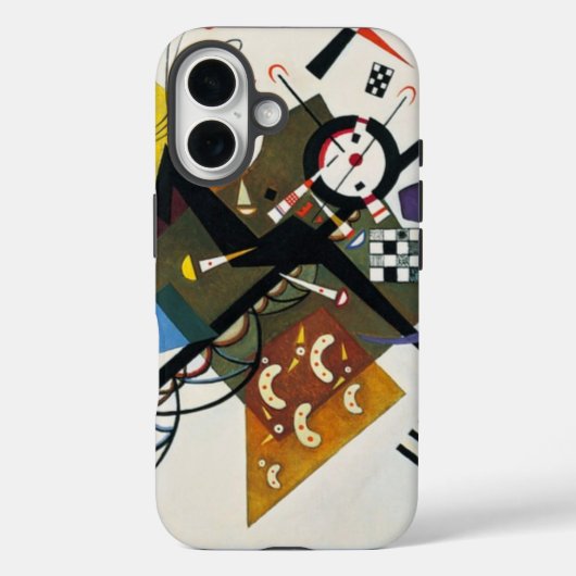 Kandinsky auf zwei Abstrakten weißen Gemälden Case-Mate iPhone Hülle (Rückseite)