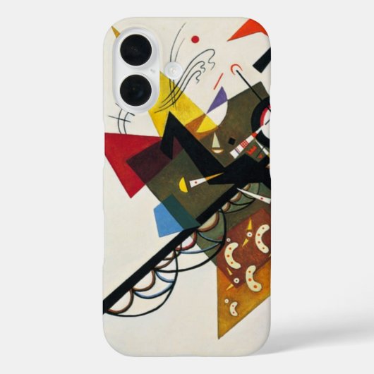 Kandinsky auf zwei Abstrakten weißen Gemälden Case-Mate iPhone Hülle (Rückseite)