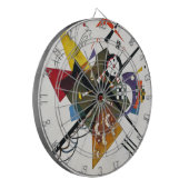 Kandinsky auf zwei Abstrakten weißen Gemälden Dartscheibe (Vorderseite Links)