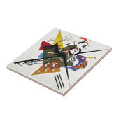 Kandinsky auf zwei Abstrakten weißen Gemälden Fliese (Seite)