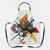 Kandinsky auf zwei Abstrakten weißen Gemälden Schürze (Vorderseite)