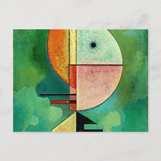 Kandinsky - Aufwärts, beliebtes abstraktes Gemälde Postkarte (Vorderseite)