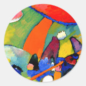 Kandinsky - Beach Scene Runder Aufkleber (Vorderseite)