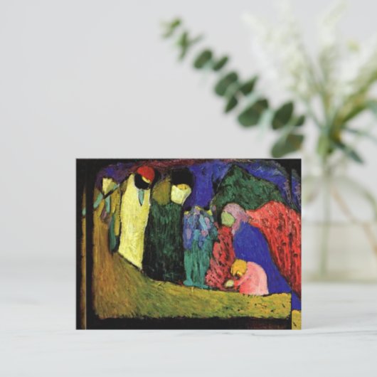 Kandinsky - Begegnung Postkarte (Stehend Vorderseite)
