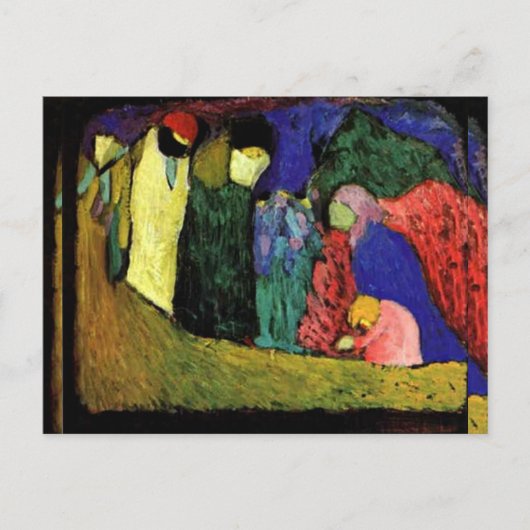 Kandinsky - Begegnung Postkarte (Vorderseite)