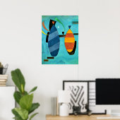 Kandinsky - Beide gestreift Poster (Heimbüro)