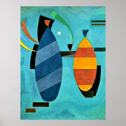 Kandinsky - Beide gestreift Poster (Vorne)