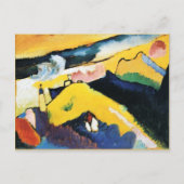 Kandinsky - Bergwelt mit Kirche Postkarte (Vorderseite)