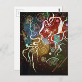 Kandinsky-Bewegung I Abstrakte Malerei Postkarte (Vorne/Hinten)