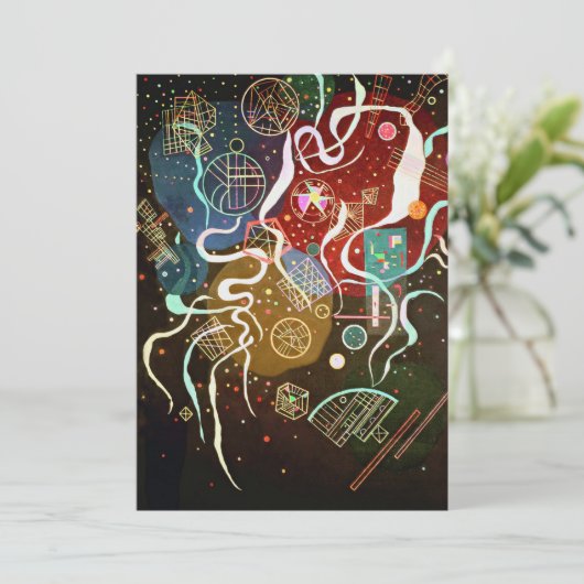 Kandinsky-Bewegung I Einladung (Stehend Vorderseite)