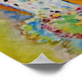 Kandinsky - Bild mit rotem fleck, Poster (Ecke)