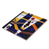 Kandinsky - Bindende, bunte abstrakte Kunstwerke Fliese (Seite)