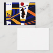 Kandinsky - Bindende, bunte abstrakte Kunstwerke Mitteilungskarte (Vorne/Hinten)