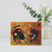 Kandinsky Black and Violet Postcard Postkarte (Stehend Vorderseite)