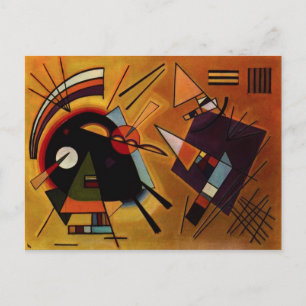 Kandinsky Black and Violet Postcard Postkarte