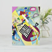 Kandinsky - Black Grid, beliebte abstrakte Kunst, Karte (Stehend Vorderseite)