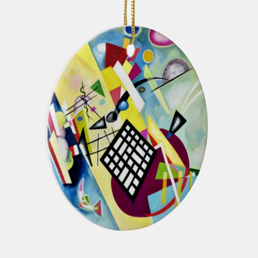 Kandinsky - Black Grid, beliebte abstrakte Kunst, Keramik Ornament (Rechts)