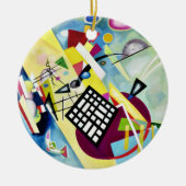 Kandinsky - Black Grid, beliebte abstrakte Kunst, Keramik Ornament (Vorne)