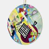 Kandinsky - Black Grid, beliebte abstrakte Kunst, Keramik Ornament (Links)
