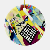 Kandinsky - Black Grid, beliebte abstrakte Kunst, Keramik Ornament (Hinten)
