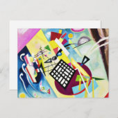 Kandinsky Black Grid Postcard Postkarte (Vorne/Hinten)