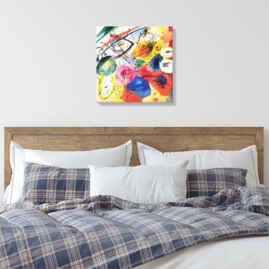 Kandinsky Black Lines Leinwanddruck (Insitu (Schlafzimmer))