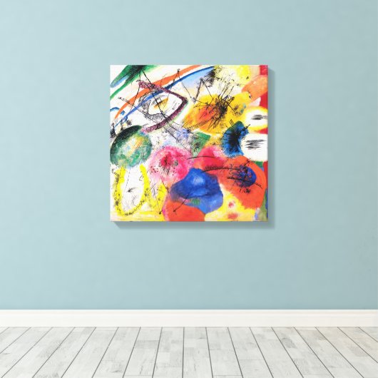 Kandinsky Black Lines Leinwanddruck (Insitu (Holzboden))